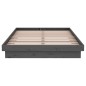 vidaXL Massivholzbett Grau 120x190 cm vidaXL Massivholzbett Grau 120x190 cm