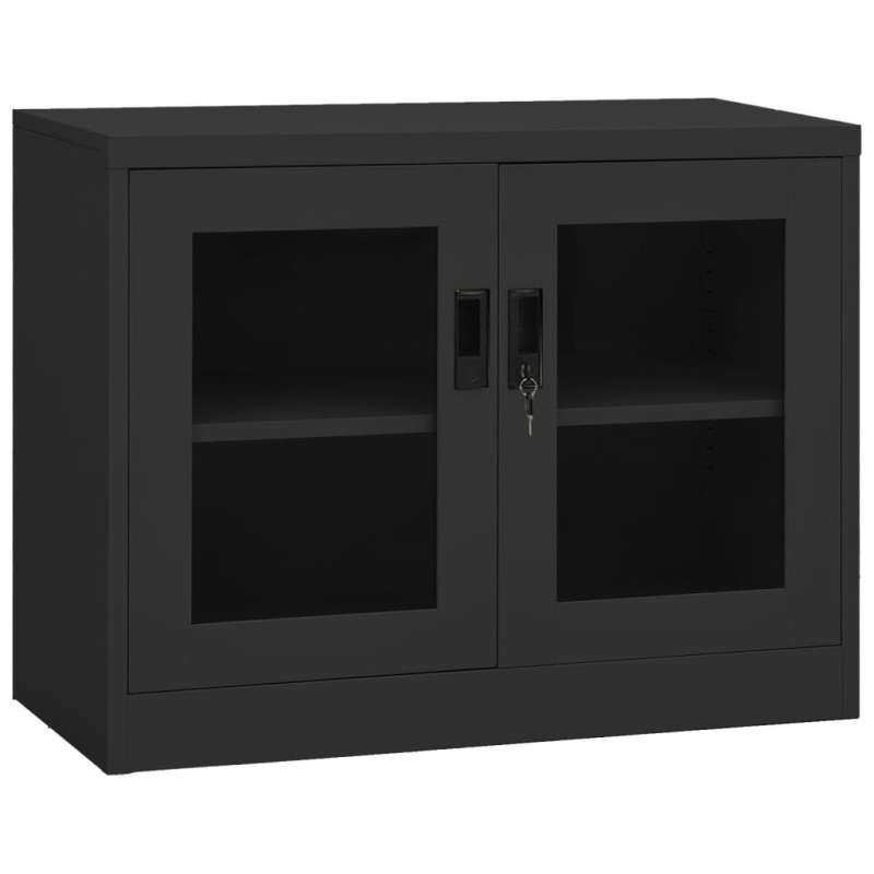 vidaXL Büroschrank Anthrazit 90x40x70 cm Stahl vidaXL Büroschrank Anthrazit 90x40x70 cm Stahl