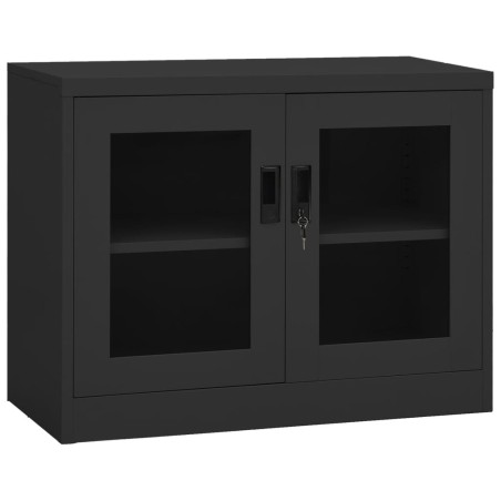 vidaXL Büroschrank Anthrazit 90x40x70 cm Stahl
