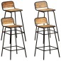 vidaXL Barstühle 4 Stk. Massivholz Mango vidaXL Barstühle 4 Stk. Massivholz Mango
