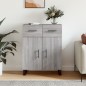 vidaXL Sideboard Grau Sonoma 69,5x34x90 cm Holzwerkstoff vidaXL Sideboard Grau Sonoma 69,5x34x90 cm Holzwerkstoff