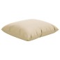 Zierkissen 4 Stk. Beige 60x60 cm Stoff Zierkissen 4 Stk. Beige 60x60 cm Stoff
