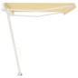 vidaXL Standmarkise Manuell Einziehbar 500x350 cm Gelb/Weiß vidaXL Standmarkise Manuell Einziehbar 500x350 cm Gelb/Weiß