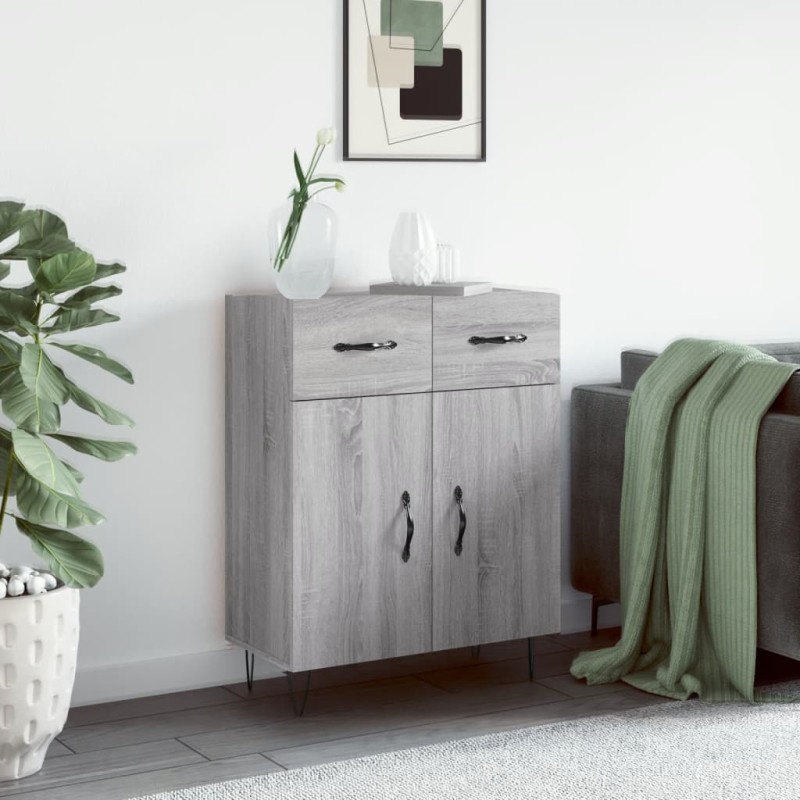 vidaXL Sideboard Grau Sonoma 69,5x34x90 cm Holzwerkstoff vidaXL Sideboard Grau Sonoma 69,5x34x90 cm Holzwerkstoff