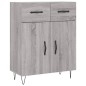 vidaXL Sideboard Grau Sonoma 69,5x34x90 cm Holzwerkstoff vidaXL Sideboard Grau Sonoma 69,5x34x90 cm Holzwerkstoff