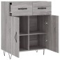 vidaXL Sideboard Grau Sonoma 69,5x34x90 cm Holzwerkstoff vidaXL Sideboard Grau Sonoma 69,5x34x90 cm Holzwerkstoff