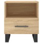 vidaXL Nachttisch Sonoma-Eiche 40x35x47,5 cm Holzwerkstoff vidaXL Nachttisch Sonoma-Eiche 40x35x47,5 cm Holzwerkstoff