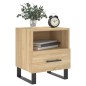 vidaXL Nachttisch Sonoma-Eiche 40x35x47,5 cm Holzwerkstoff vidaXL Nachttisch Sonoma-Eiche 40x35x47,5 cm Holzwerkstoff