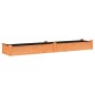 vidaXL Hochbeet mit Einsatz Braun 240x45x25 cm Massivholz Tanne vidaXL Hochbeet mit Einsatz Braun 240x45x25 cm Massivholz Tanne