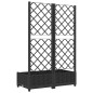 vidaXL Pflanzkübel mit Spalier Schwarz 80x40x121,5 cm PP vidaXL Pflanzkübel mit Spalier Schwarz 80x40x121,5 cm PP
