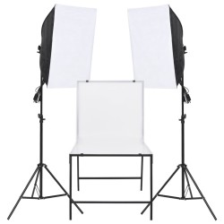 vidaXL Fotostudio-Beleuchtung Set mit Aufnahmetisch