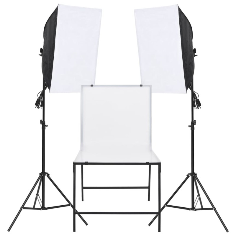 vidaXL Fotostudio-Beleuchtung Set mit Aufnahmetisch vidaXL Fotostudio-Beleuchtung Set mit Aufnahmetisch