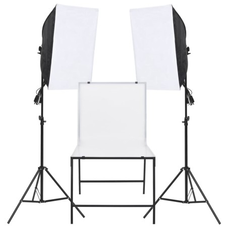 vidaXL Fotostudio-Beleuchtung Set mit Aufnahmetisch