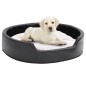 vidaXL Hundebett Schwarz-Beige 79x70x19 cm Plüsch und Kunstleder vidaXL Hundebett Schwarz-Beige 79x70x19 cm Plüsch und Kunstleder