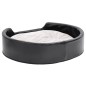 vidaXL Hundebett Schwarz-Beige 79x70x19 cm Plüsch und Kunstleder vidaXL Hundebett Schwarz-Beige 79x70x19 cm Plüsch und Kunstleder