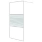 vidaXL Duschwand für Begehbare Dusche Weiß 100x195 cm ESG-Klarglas vidaXL Duschwand für Begehbare Dusche Weiß 100x195 cm ESG-Klarglas