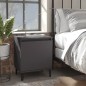 vidaXL Nachttische mit Metallbeinen 2 Stk. Grau 40x30x50 cm vidaXL Nachttische mit Metallbeinen 2 Stk. Grau 40x30x50 cm