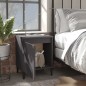vidaXL Nachttische mit Metallbeinen 2 Stk. Grau 40x30x50 cm vidaXL Nachttische mit Metallbeinen 2 Stk. Grau 40x30x50 cm