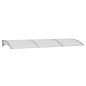 vidaXL Türvordach Grau 300x100 cm Polycarbonat vidaXL Türvordach Grau 300x100 cm Polycarbonat