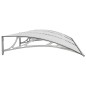 vidaXL Türvordach Grau 300x100 cm Polycarbonat vidaXL Türvordach Grau 300x100 cm Polycarbonat