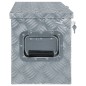 vidaXL Aluminiumkiste 76,5×26,5×33 cm Silbern vidaXL Aluminiumkiste 76,5×26,5×33 cm Silbern