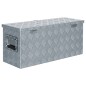 vidaXL Aluminiumkiste 76,5×26,5×33 cm Silbern vidaXL Aluminiumkiste 76,5×26,5×33 cm Silbern