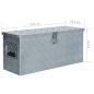 vidaXL Aluminiumkiste 76,5×26,5×33 cm Silbern vidaXL Aluminiumkiste 76,5×26,5×33 cm Silbern