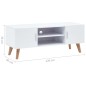 vidaXL TV-Schrank Weiß 120×40×46 cm MDF vidaXL TV-Schrank Weiß 120×40×46 cm MDF