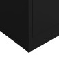 vidaXL Schließfachschrank Schwarz 90x40x180 cm Stahl vidaXL Schließfachschrank Schwarz 90x40x180 cm Stahl