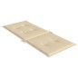 Gartenstuhlauflagen für Hochlehner 6Stk. Beige 120x50x3cm Stoff Gartenstuhlauflagen für Hochlehner 6Stk. Beige 120x50x3cm Stoff