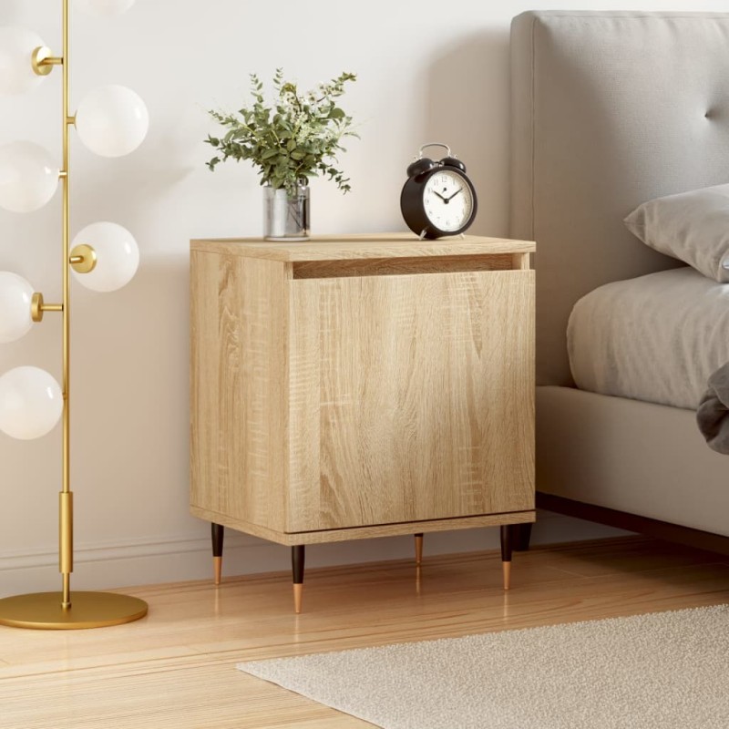 vidaXL Nachttisch Sonoma-Eiche 40x30x50 cm Holzwerkstoff vidaXL Nachttisch Sonoma-Eiche 40x30x50 cm Holzwerkstoff