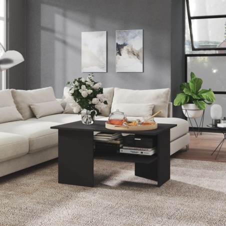 vidaXL Couchtisch Grau 90x60x46,5 cm Holzwerkstoff