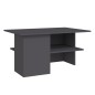vidaXL Couchtisch Grau 90x60x46,5 cm Holzwerkstoff vidaXL Couchtisch Grau 90x60x46,5 cm Holzwerkstoff