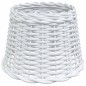 vidaXL Lampenschirm Weiß Ø30x20 cm Korbweide vidaXL Lampenschirm Weiß Ø30x20 cm Korbweide