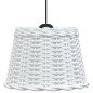 vidaXL Lampenschirm Weiß Ø30x20 cm Korbweide vidaXL Lampenschirm Weiß Ø30x20 cm Korbweide