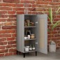 vidaXL Sideboard Grau Sonoma 34,5x34x90 cm Holzwerkstoff vidaXL Sideboard Grau Sonoma 34,5x34x90 cm Holzwerkstoff