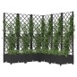 vidaXL Pflanzkübel mit Spalier Schwarz 120x120x121,5 cm PP vidaXL Pflanzkübel mit Spalier Schwarz 120x120x121,5 cm PP