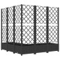 vidaXL Pflanzkübel mit Spalier Schwarz 120x120x121,5 cm PP vidaXL Pflanzkübel mit Spalier Schwarz 120x120x121,5 cm PP