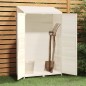 vidaXL Geräteschuppen Weiß 102x52x174,5 cm Massivholz Tanne vidaXL Geräteschuppen Weiß 102x52x174,5 cm Massivholz Tanne