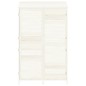 vidaXL Geräteschuppen Weiß 102x52x174,5 cm Massivholz Tanne vidaXL Geräteschuppen Weiß 102x52x174,5 cm Massivholz Tanne