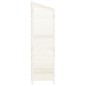 vidaXL Geräteschuppen Weiß 102x52x174,5 cm Massivholz Tanne vidaXL Geräteschuppen Weiß 102x52x174,5 cm Massivholz Tanne