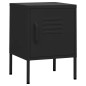 vidaXL Nachttisch Schwarz 35x35x51 cm Stahl vidaXL Nachttisch Schwarz 35x35x51 cm Stahl