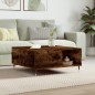 vidaXL Couchtisch Räuchereiche 80x80x36,5 cm Holzwerkstoff vidaXL Couchtisch Räuchereiche 80x80x36,5 cm Holzwerkstoff