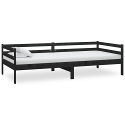vidaXL Tagesbett Schwarz Kiefer Massivholz 90x200 cm   