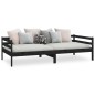 vidaXL Tagesbett Schwarz Kiefer Massivholz 90x200 cm vidaXL Tagesbett Schwarz Kiefer Massivholz 90x200 cm