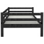 vidaXL Tagesbett Schwarz Kiefer Massivholz 90x200 cm vidaXL Tagesbett Schwarz Kiefer Massivholz 90x200 cm