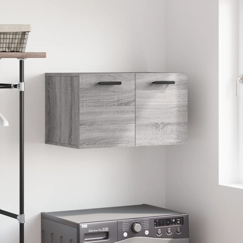 vidaXL Wandschrank Grau Sonoma 60x36,5x35 cm Holzwerkstoff vidaXL Wandschrank Grau Sonoma 60x36,5x35 cm Holzwerkstoff