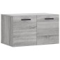 vidaXL Wandschrank Grau Sonoma 60x36,5x35 cm Holzwerkstoff vidaXL Wandschrank Grau Sonoma 60x36,5x35 cm Holzwerkstoff