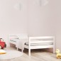 vidaXL Massivholzbett Weiß 75x190 cm Kiefer vidaXL Massivholzbett Weiß 75x190 cm Kiefer