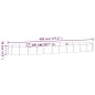 vidaXL Hochbeet Pulverbeschichteter Stahl 450x140x36 cm Braun vidaXL Hochbeet Pulverbeschichteter Stahl 450x140x36 cm Braun